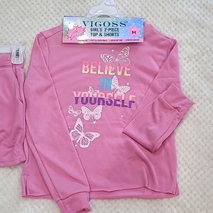 NEW!! Viggos girl's 2 pc set. Size M (10)